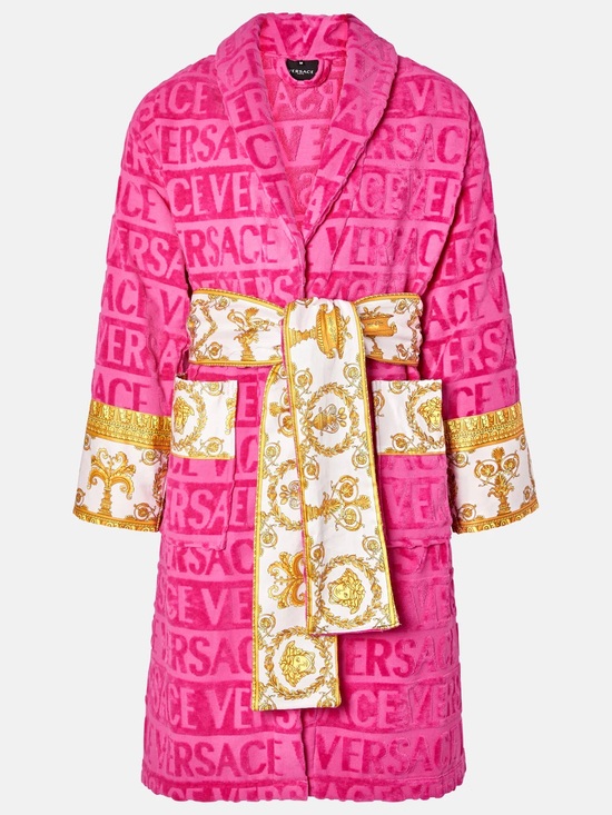 Versace Other - Versace I Love Baroque Belted Bathrobe in Pink
